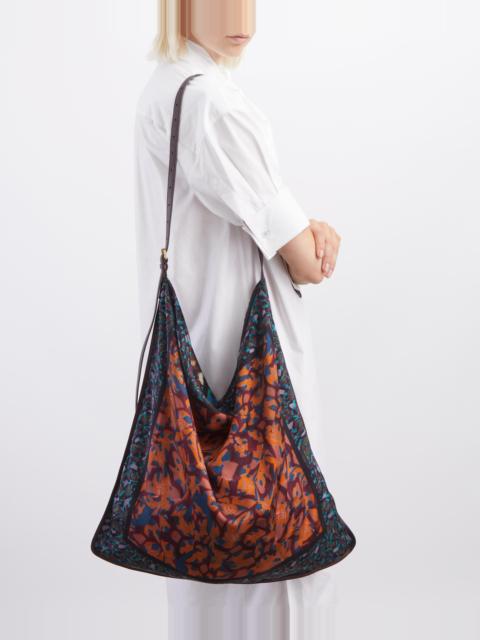 Dries Van Noten Large Brown Scarf Shoulder Bag