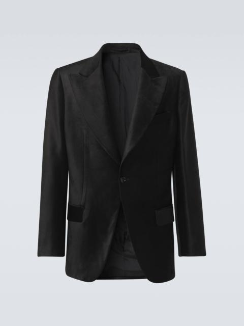 LARDINI Velvet tuxedo jacket