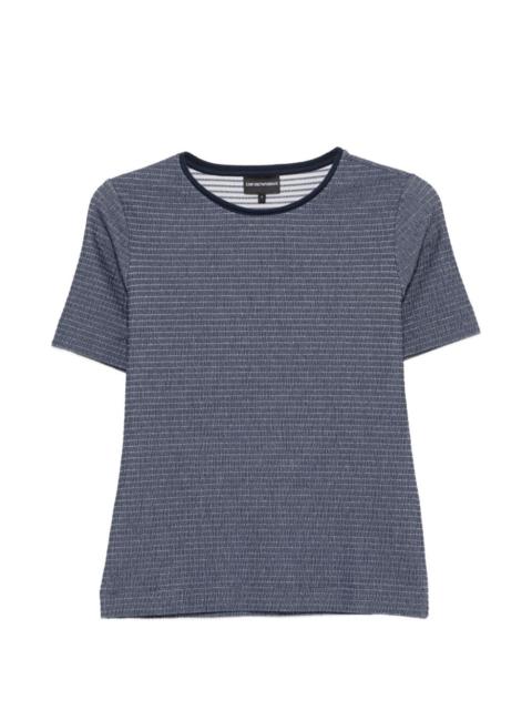 EMPORIO ARMANI textured T-shirt