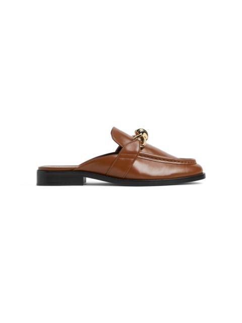 Bottega Veneta Astaire Calfskin Loafer Mules tan