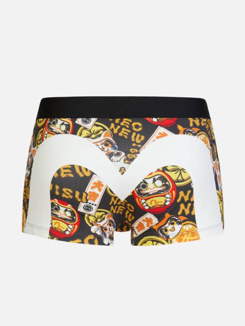 EVISU ALLOVER EVISU SQUAD PRINT TRUNKS