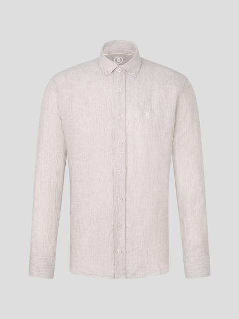 BOGNER Timt Linen shirt in Beige