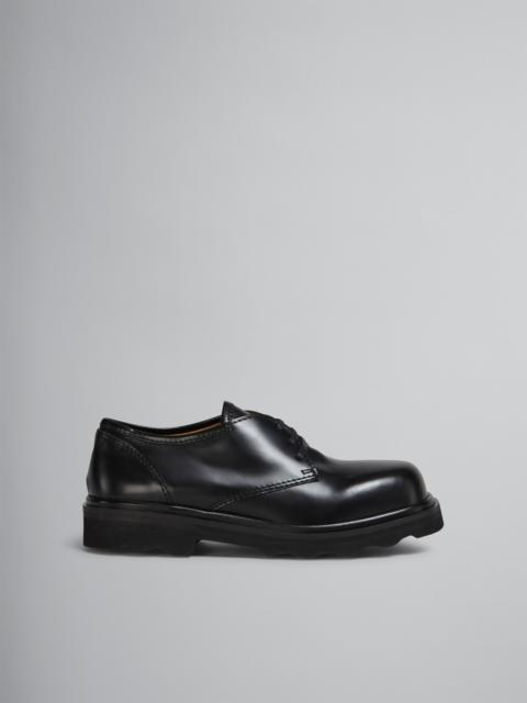 Marni LACE-UP IN SHINY SMOOTH CALFSKIN