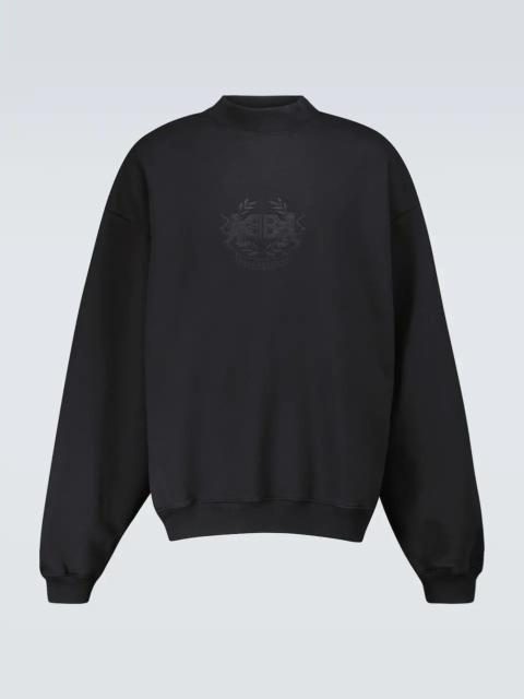 BALENCIAGA Lion's Laurel cotton sweatshirt