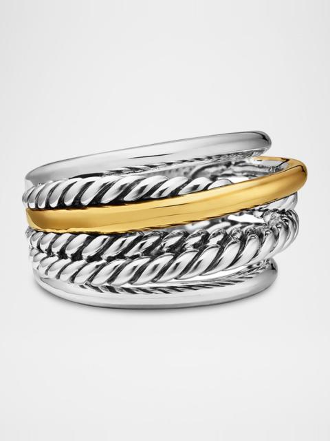 DAVID YURMAN Crossover Narrow Ring with Silver/Gold