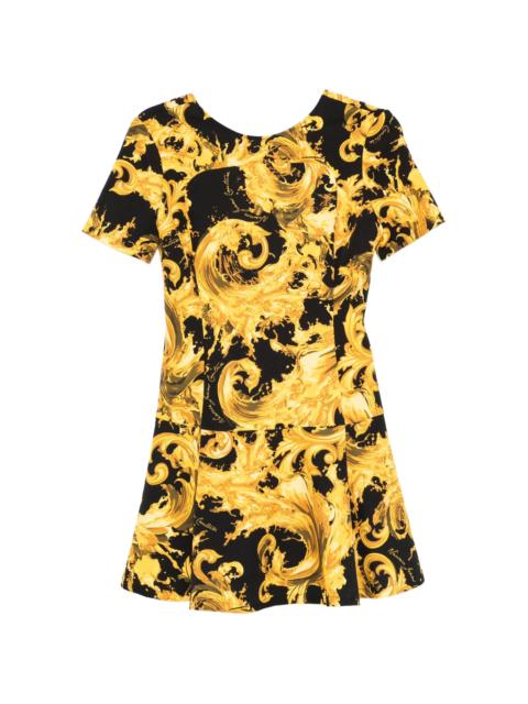 VERSACE JEANS COUTURE Versace Jeans Couture Baroque Print Mini Dress