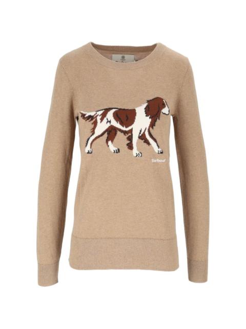 Barbour Fareham dog-intarsia sweater
