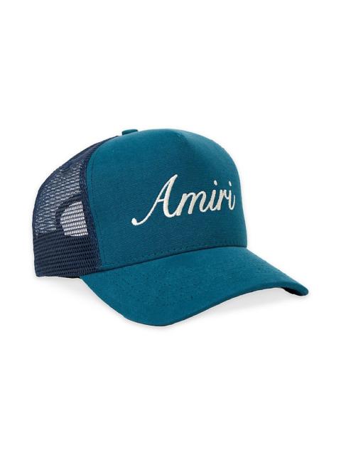 AMIRI logo-embroidered cotton cap