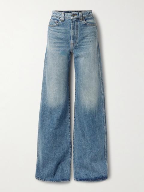 KHAITE Dane High-rise Wide-leg Jeans