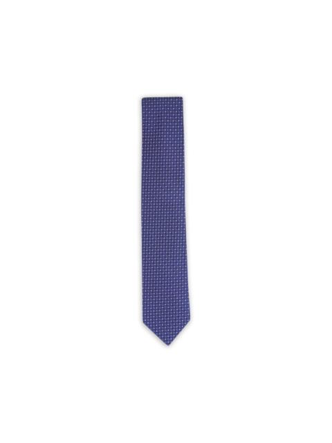 Canali geometric-pattern silk tie