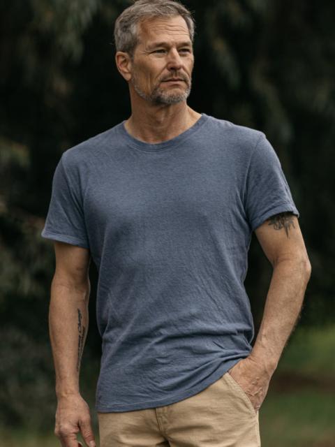 HIROSHI KATO The Stamp Double Knit - Light Blue