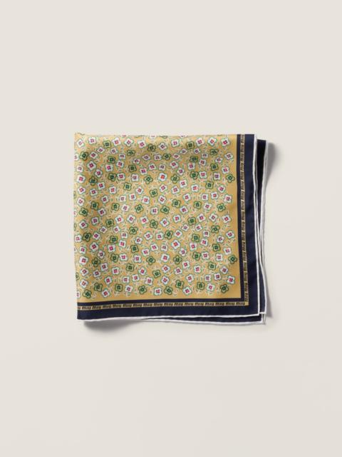 Miu Miu Printed twill scarf