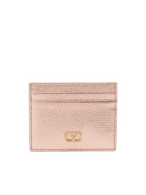 Valentino VLogo crystal-embellished card holder