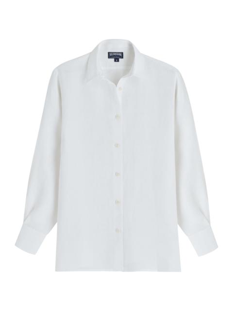 Vilebrequin Women Solid Linen Shirt- Vilebrequin x Angelo Tarlazzi