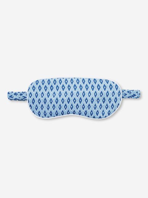 Derek Rose Eye Mask Nelson 87 Cotton Batiste Blue