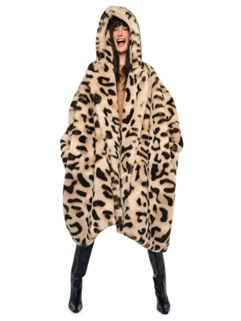 NORMA KAMALI HOODED MODIFIED BLANKET COAT