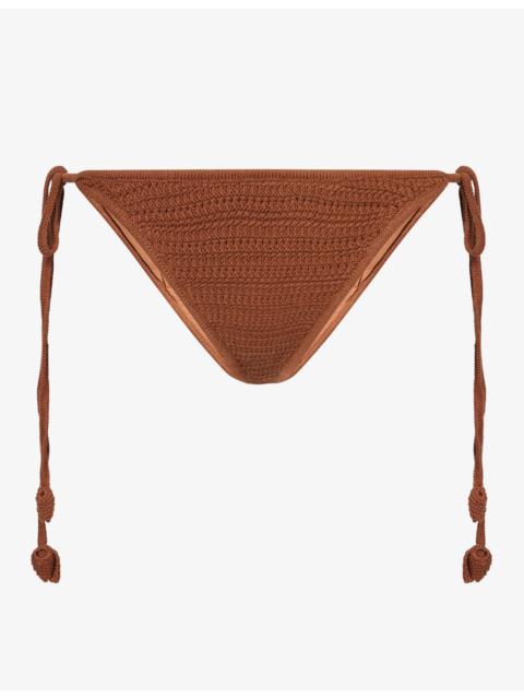 DEVON WINDSOR Ammie Crochet Knit Bikini Bottoms