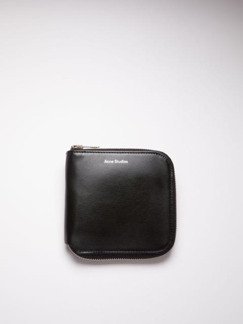 Acne Studios Zippered wallet - Black