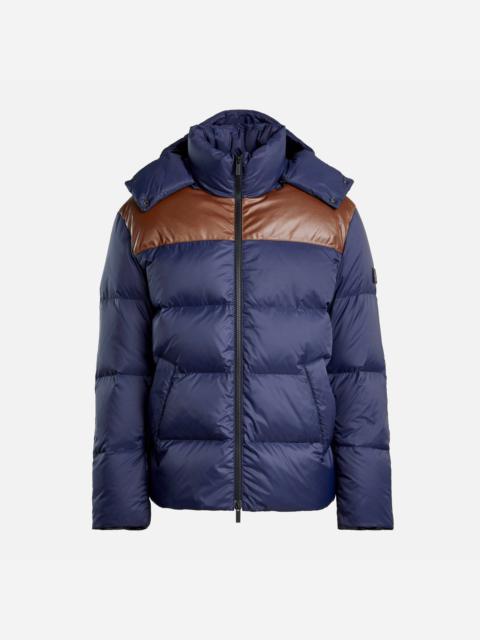 HOGAN Hooded Down Jacket Blue