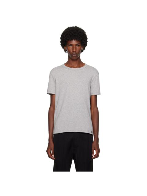 TOM FORD Gray Crewneck T-Shirt