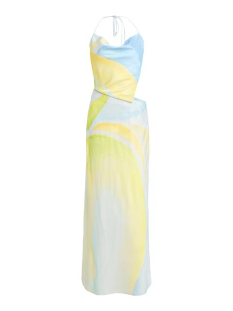 SIGNIFICANT OTHER Milou Printed Satin Maxi Dress print