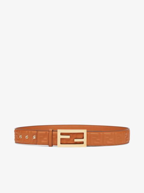 FENDI Brown leather belt