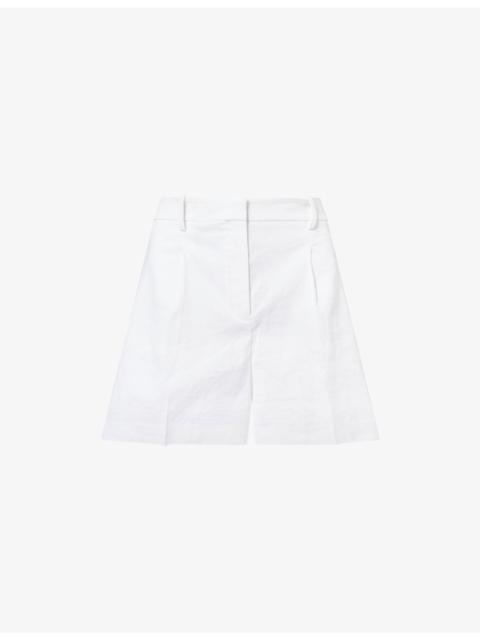 Theory Fluid Pleat Woven Shorts
