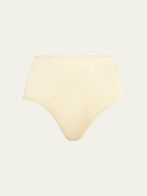 KIKI DE MONTPARNASSE Tous Les Jours High-Rise Stretch Silk Panties