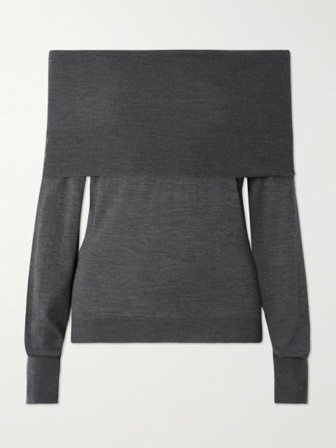 Stella McCartney Off-the-shoulder Virgin Wool Sweater