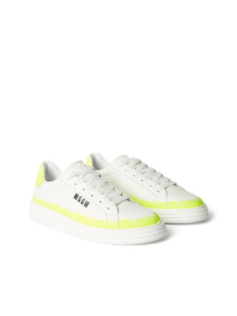 MSGM "Iconic" sneakers with brushed effect print