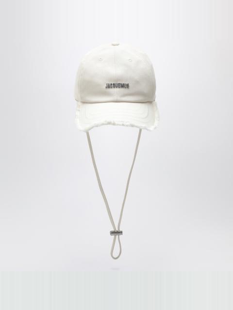 JACQUEMUS La Casquette Artichaut white cap