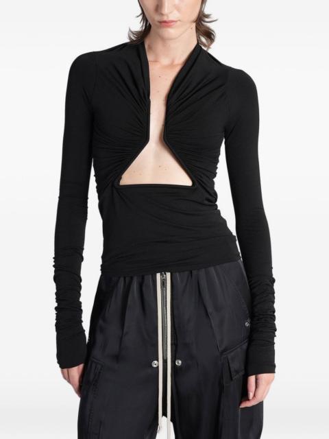 Rick Owens ruched cutout top