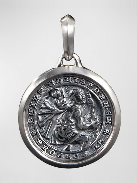 DAVID YURMAN Men's St. Christopher Pendant in Silver, 34.5mm