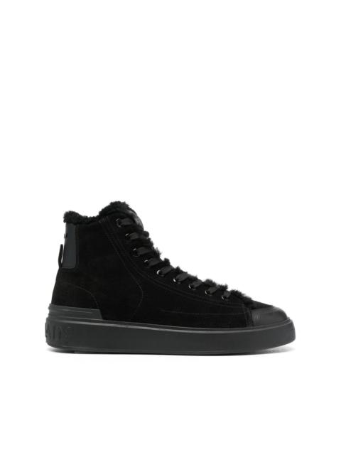 Balmain high-top suede sneakers
