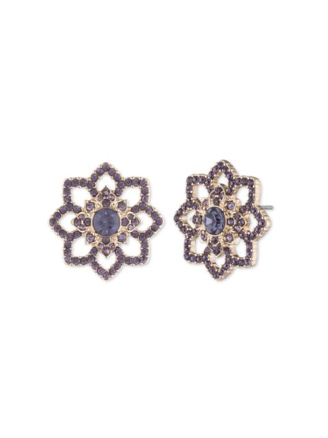 Marchesa TANZANITE LACE FLORAL BUTTON