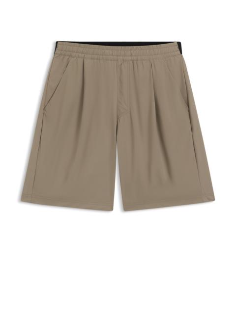 BOSS WATER-REPELLENT SHORTS IN MICRO-WAFFLE FABRIC