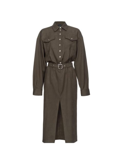 PINKO utility-style lyocell shirtdress