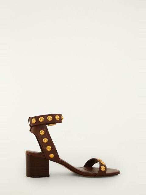 FARM RIO Leather Block Sandal