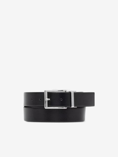 GUESS USA Milano saffiano-effect buckle-fastening belt
