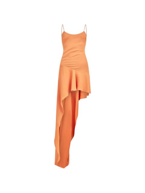 THE ANDAMANE The Andamane Lauren Lace-up Asymmetric Dress