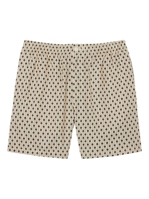 LACOSTE geometric-print shorts