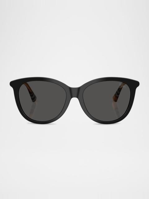 Burberry BE4455F Round Acetate Sunglasses