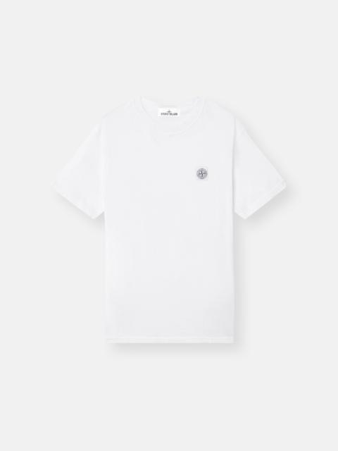 Stone Island 2100026 ORGANIC COTTON JERSEY 'FISSATO' EFFECT