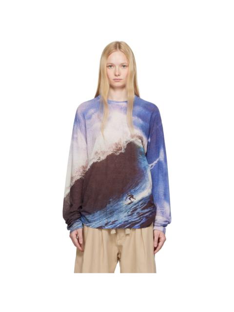 ERL Wave Print Knit Sweater