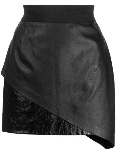 RTA asymmetric fitted skirt
