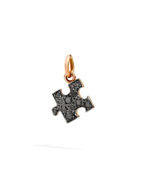 DoDo ROSE GOLD & BLACK DIAMOND PUZZLE CHARM