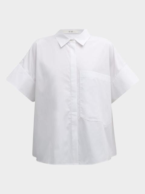 CO Boxy Short-Sleeve Collared Shirt