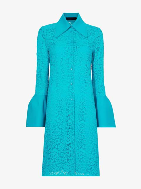 Stretch Lace Shirt Dress