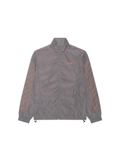 Off-White OFF-WHITE Diag Outline Track Top Steel Iron/Blood Orange