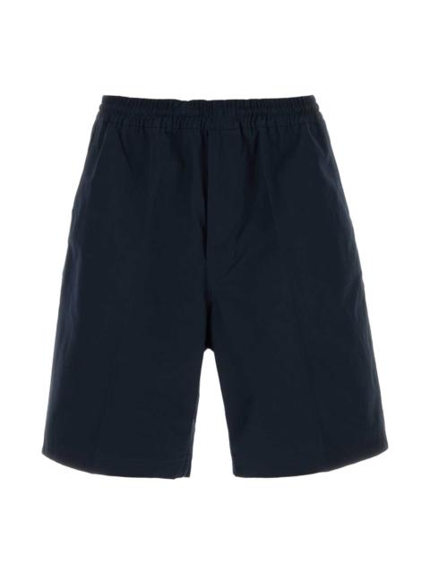 Prada Dark Blue Poplin Bermuda Shorts
